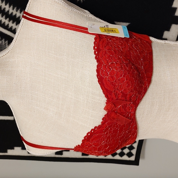 ❤️NWT b.tempt'd Ladie'/Teens Ciao Bella Balconette Underwire Bra, Red Floral 32C - Picture 9 of 11